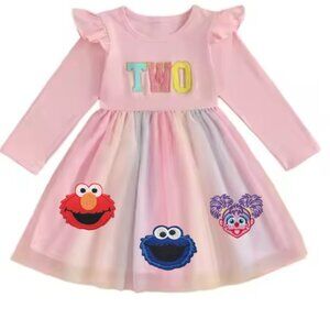Elmo Dress Smash Cake Second Birthday Cookie Monster Clothes Sesame Street Abby
